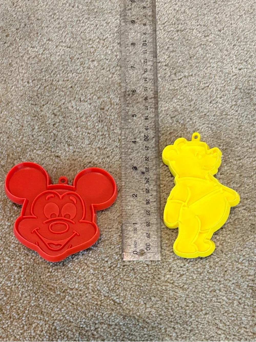 Vintage Walt Disney Mickey Mouse & Winnie the Pooh Cookie Cutters